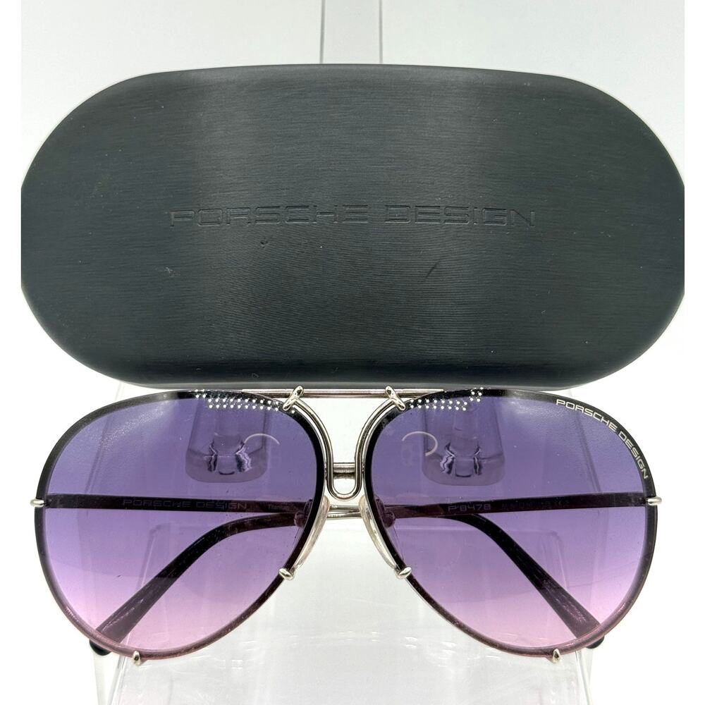 Porsche Design Titanium P8478 Sunglasses W/Case & Interchangeable Lens